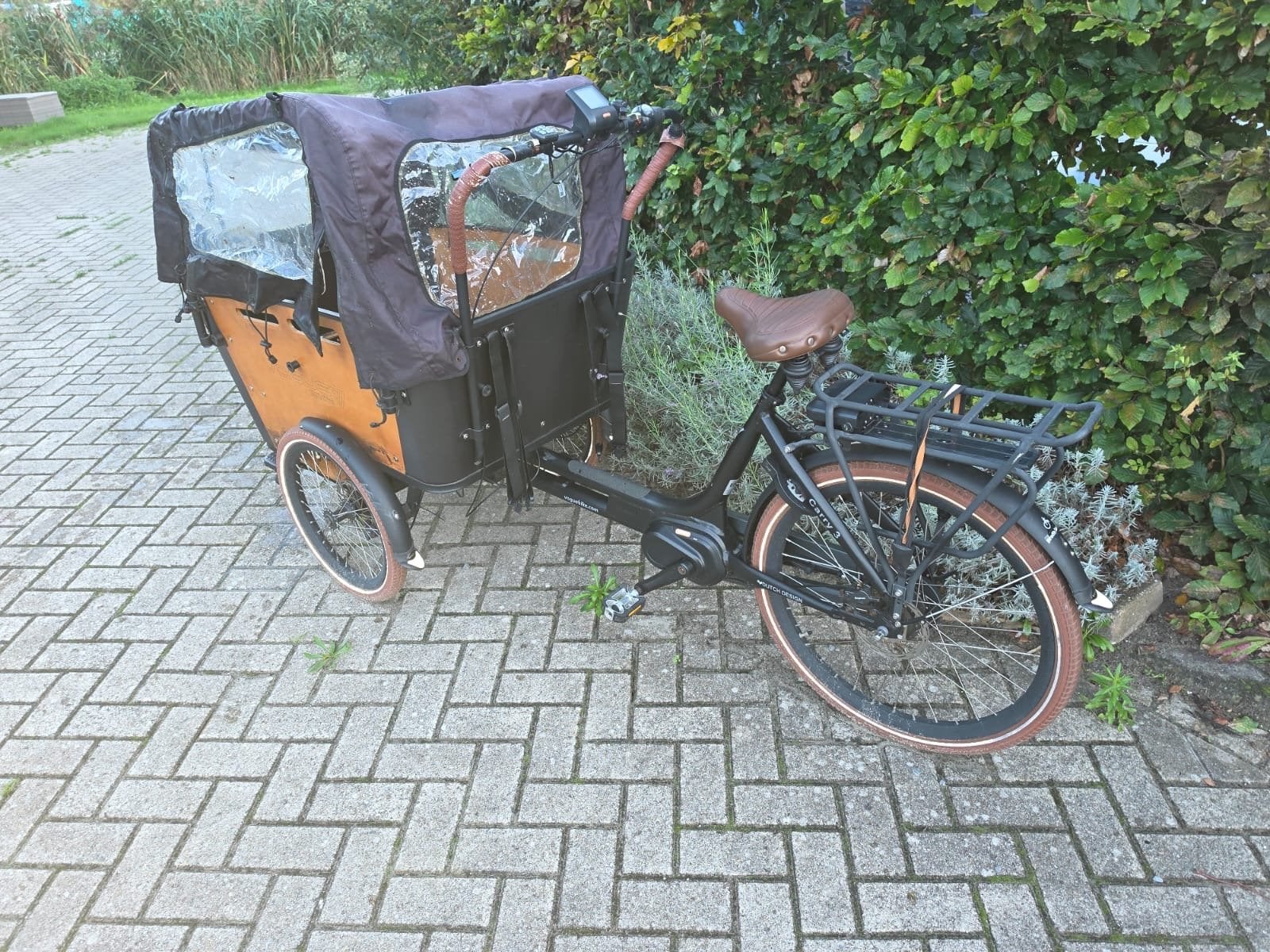 Vogue Carry 3 bakfiets - Elektrisch kapotte accu wel lader., Gebruikt, Elektrisch, 2 kinderen, Trommelrem