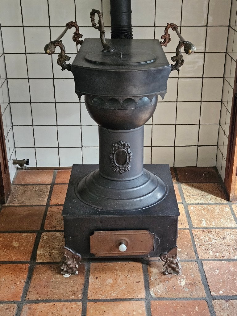 Brabantse Plattebuiskachel of Leuvense Stoof, Ophalen, Gebruikt, Gas, Vrijstaand