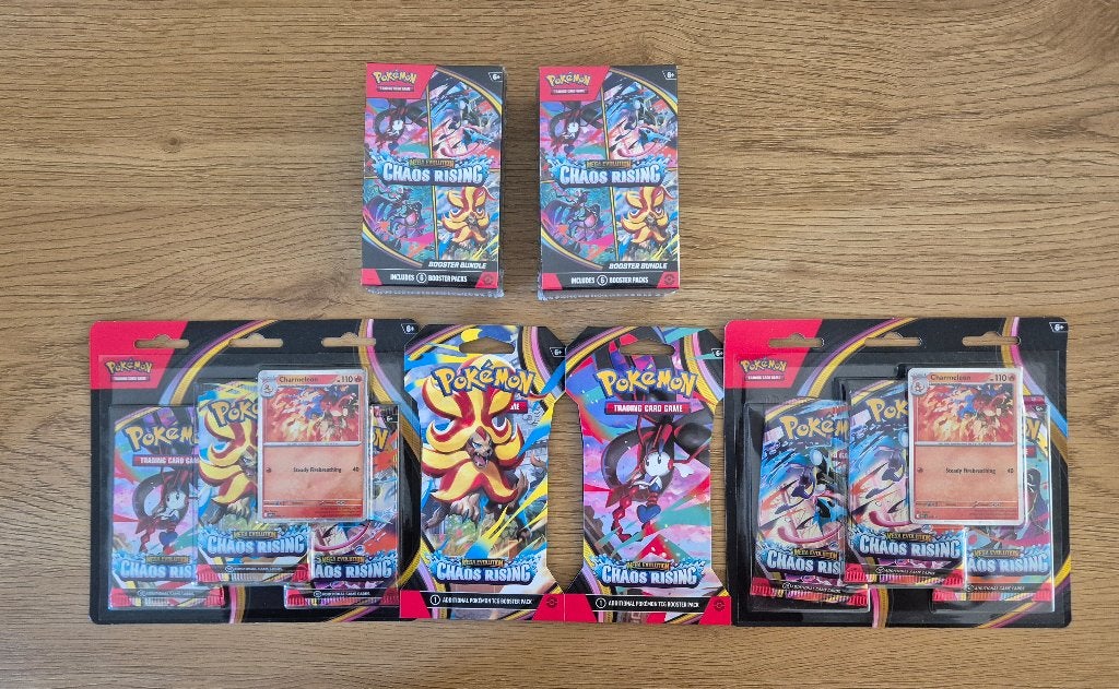 Pokemon Chaos Rising Set (Bundle, Blister, Sleeved), Ophalen of Verzenden, Nieuw, Boosterbox, Foil
