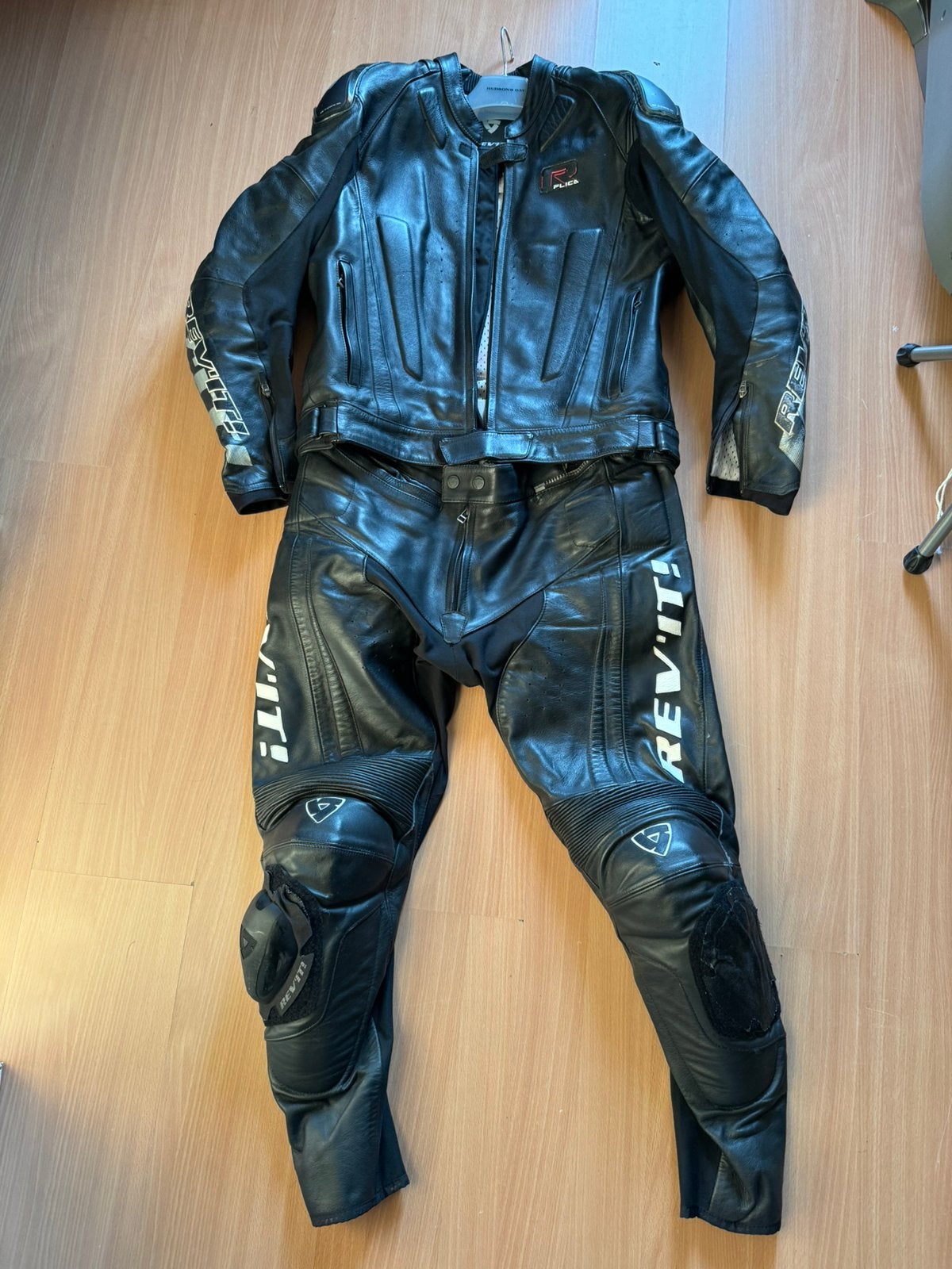 Rev'it! Leren motorpak maat 52 (combi), Motoren, Ophalen of Verzenden, Tweedehands, Heren, Combipak