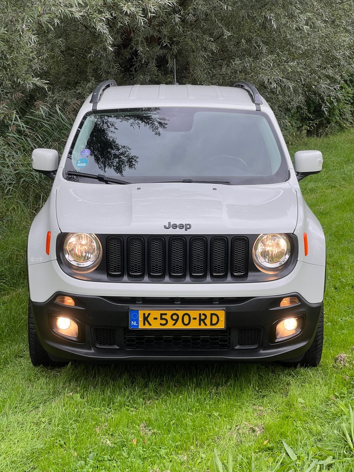 Jeep Renegade 1.6E Torque 81KW 2WD 2017 Wit, Auto's, Voorwielaandrijving, Stof, Verwarmde buitenspiegels, 4 cilinders