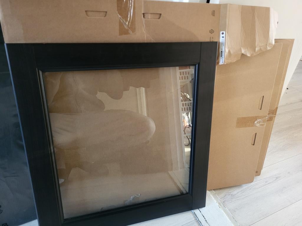 IKEA BJÖRKÖVIKEN Kastdeur Zwart 60x64 cm (nieuw), Ophalen of Verzenden