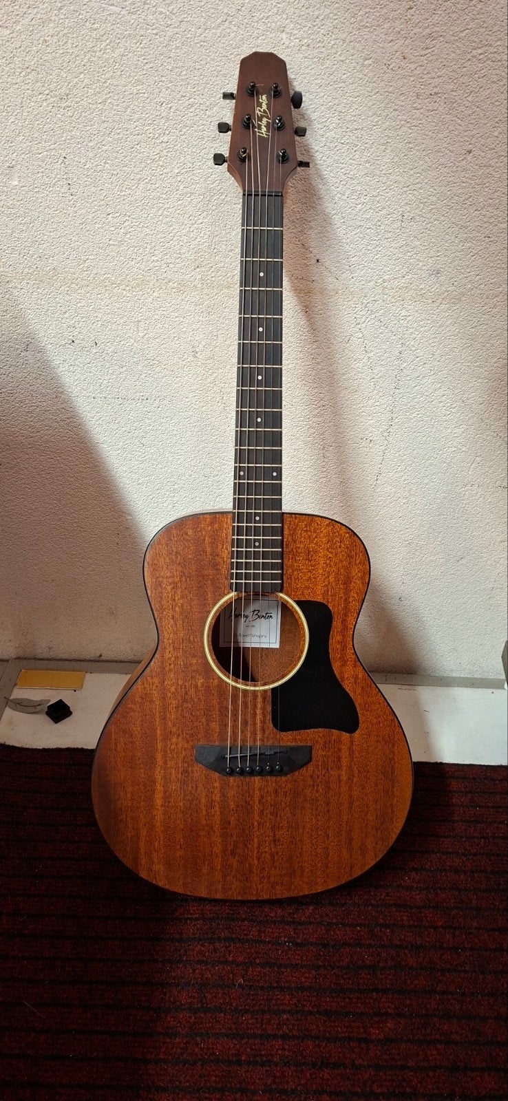 Harley Benton reisgitaar met gitaarhoes, Muziek en Instrumenten, Ophalen, Zo goed als nieuw, Western- of Steelstringgitaar