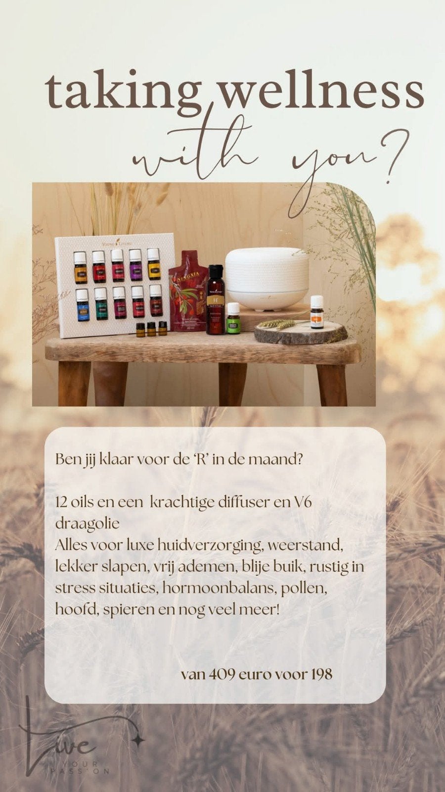 Young Living Starterbundel Essentiële Oliën & Diffuser, Verzenden, Nieuw, Overige typen
