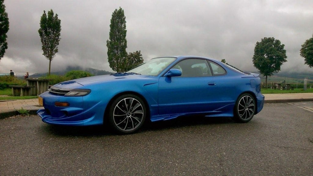 Toyota Celica 2.0 Gti-16 LB U9 1992 Blauw, Auto's, Voorwielaandrijving, 1998 cc, Stof, Zwart