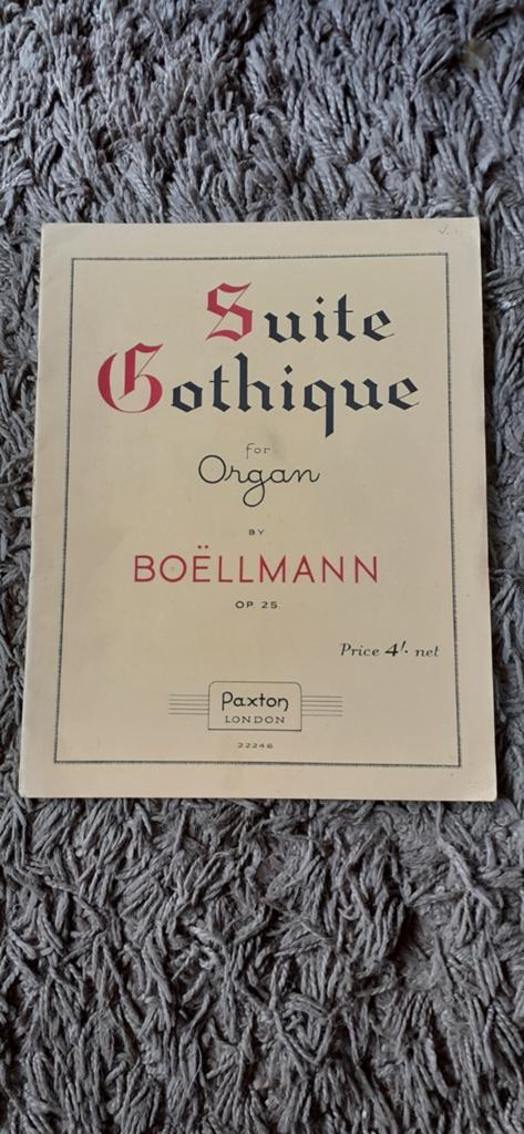 Suite Gothique voor Orgel van Boëllmann, Op. 25, Muziek en Instrumenten, Orgel, Gebruikt, Klassiek, Ophalen of Verzenden