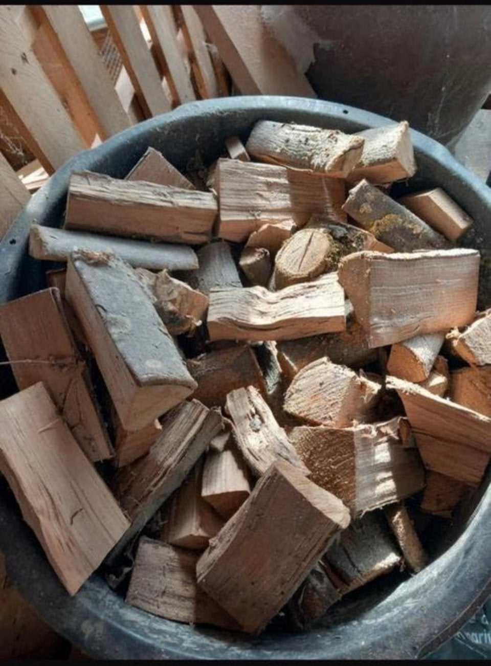 Rookhout appel chunks, Minder dan 3 m³, Ophalen of Verzenden, Blokken