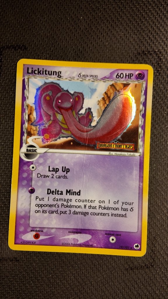 Lickitung δ 19 Dragon Frontiers | Pokemon kaart, Ophalen, Zo goed als nieuw, Losse kaart, Foil