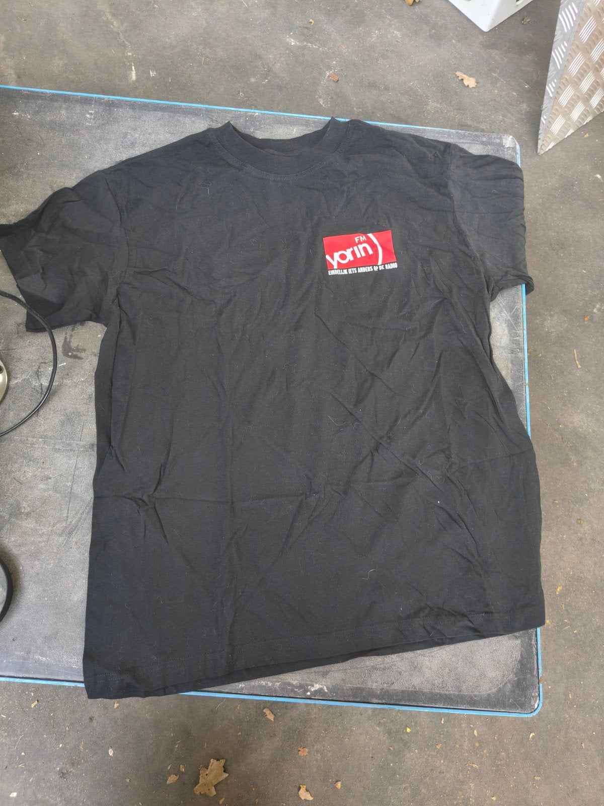 Yorin FM T-shirt - Stenders Vroeg Op - Zwart, Maat 48/50 (M), Zwart, Nieuw, Ophalen of Verzenden