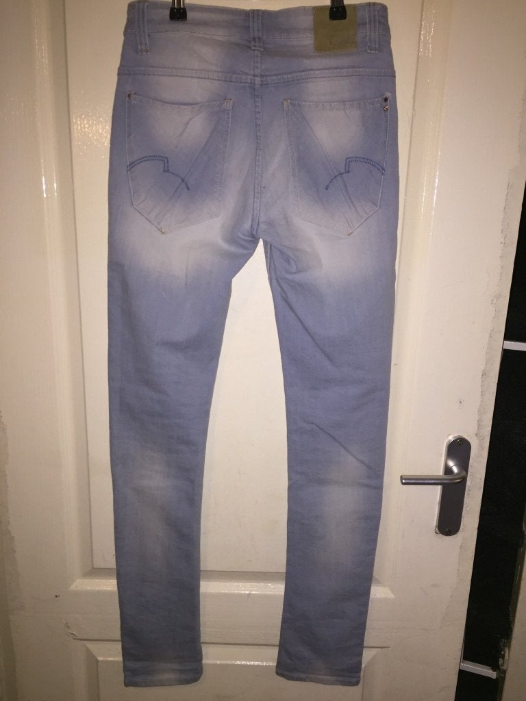 Cult Edition slim fit spijkerbroek maat 28/34 (1B8), Tweedehands verkoop, Tweedehands verkoop, Blauw, Ophalen of Verzenden
