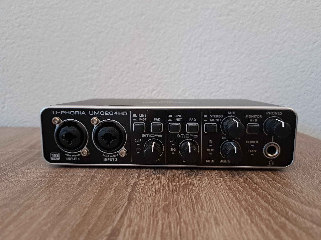 Behringer U-Phoria UMC204HD USB Audio Interface, Verzenden, Zo goed als nieuw, Overige merken