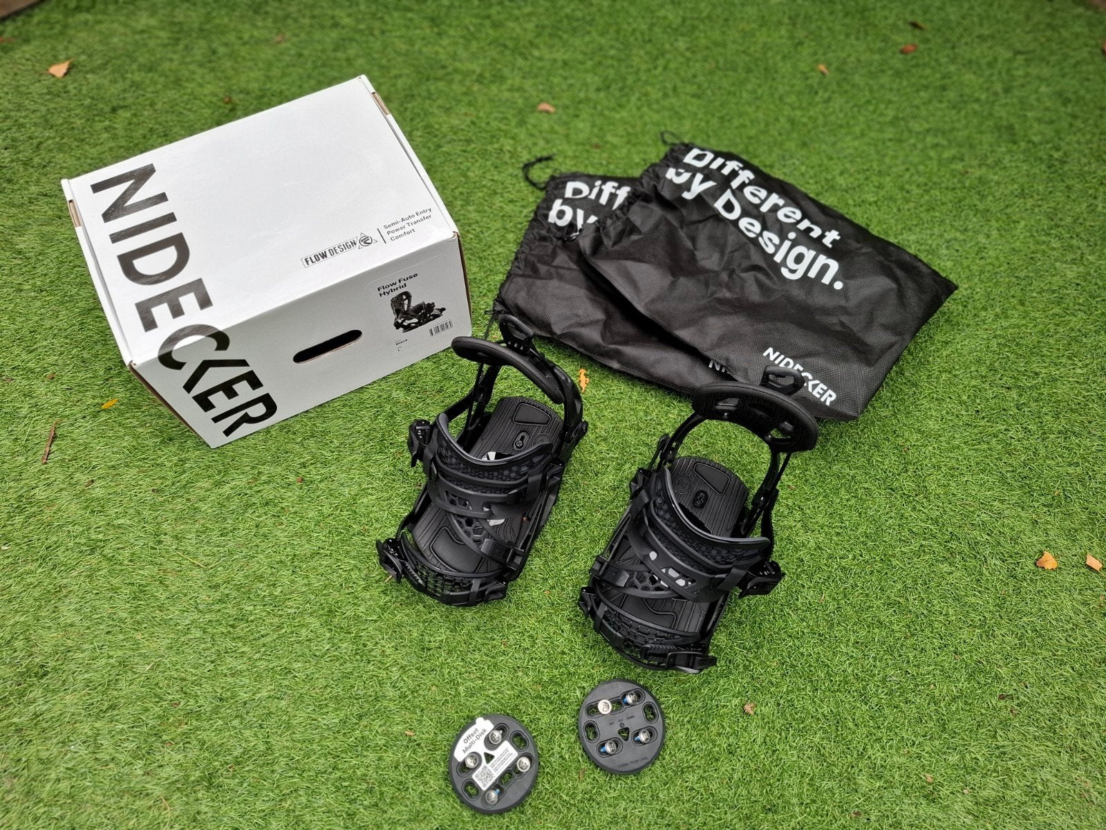Nidecker Flow Fuse Hybrid Snowboard Bindingen L, Sport en Fitness, Ophalen, Zo goed als nieuw, Bindingen