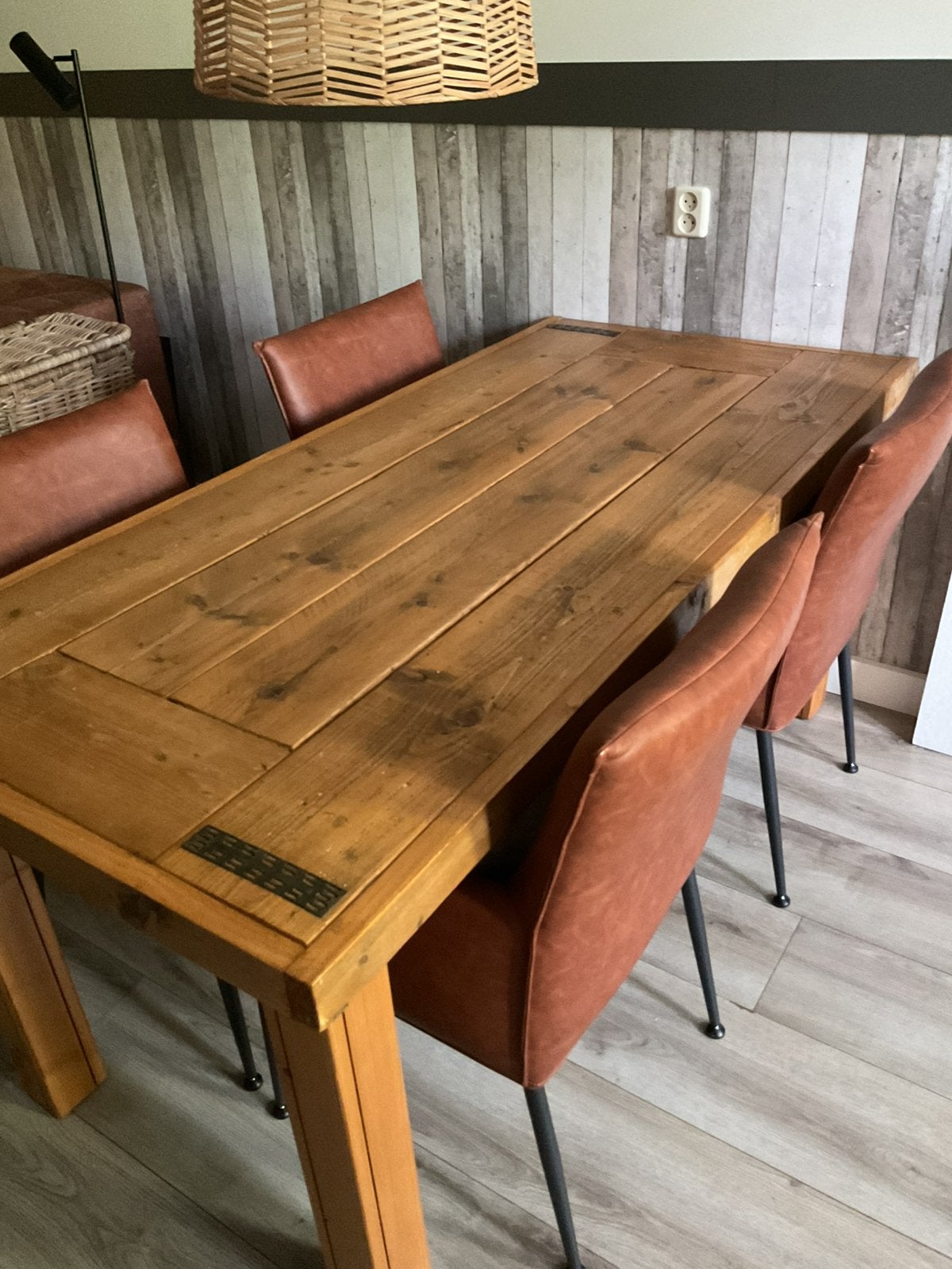 Robuuste tafel, Ophalen, Gebruikt, 200 cm of meer, 50 tot 100 cm