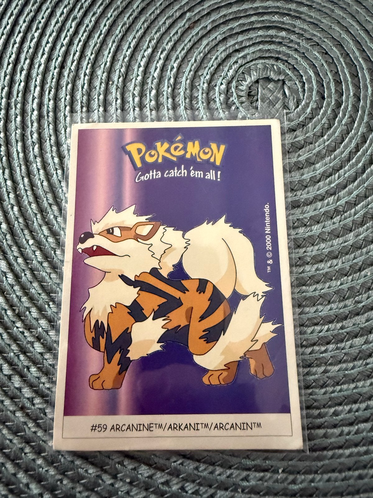 Pokémon Arcanine Sticker - Dunkin' Boomer 2000, Hobby en Vrije tijd, Verzamelkaartspellen | Pokémon, Ophalen of Verzenden, Gebruikt