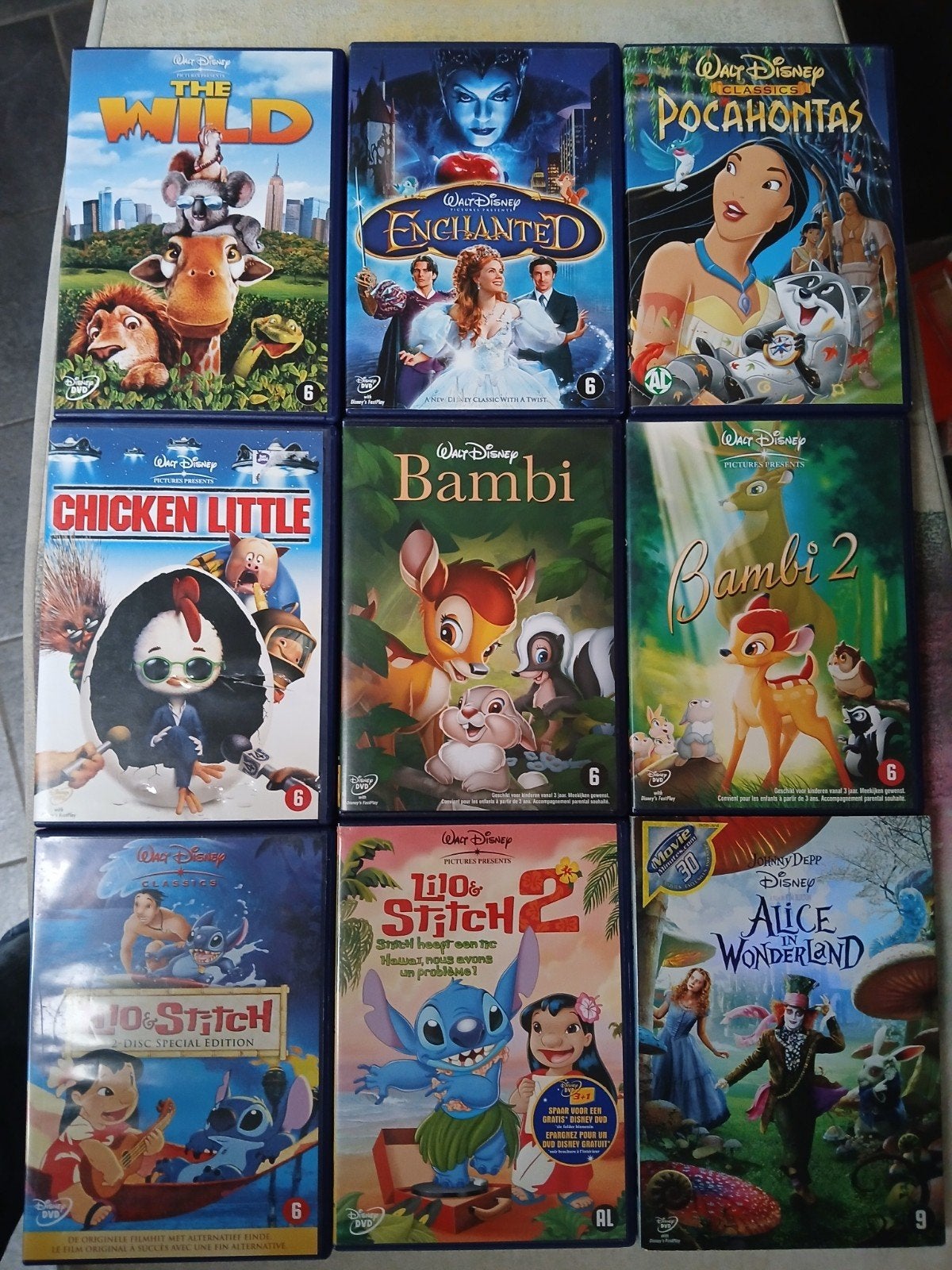 mooie verzameling originele disney dvds, Cd's en Dvd's, Alle leeftijden, Ophalen of Verzenden, Zo goed als nieuw