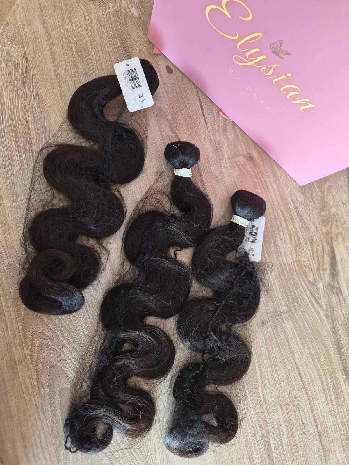3x Virgin hair body wave bundels, Ophalen of Verzenden, Nieuw, Pruik of Haarverlenging