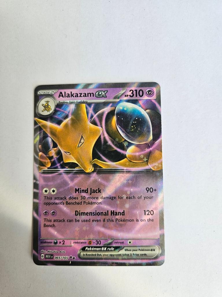 Alakazam Ex 065 - Prachtige Pokémon Kaart, Hobby en Vrije tijd, Verzamelkaartspellen | Pokémon, Ophalen of Verzenden, Zo goed als nieuw