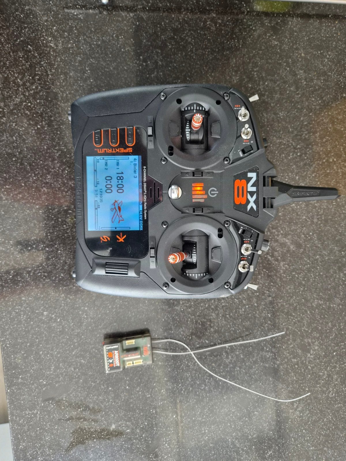 Spektrum NX8 zender en ontvanger, Ophalen of Verzenden, Zo goed als nieuw