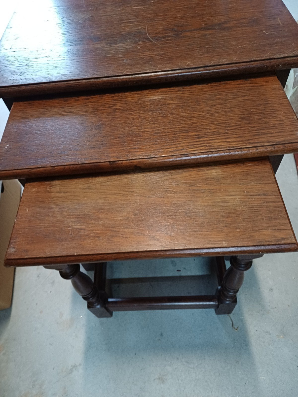 eikenhouten miniset vintage jaren 50, Ophalen