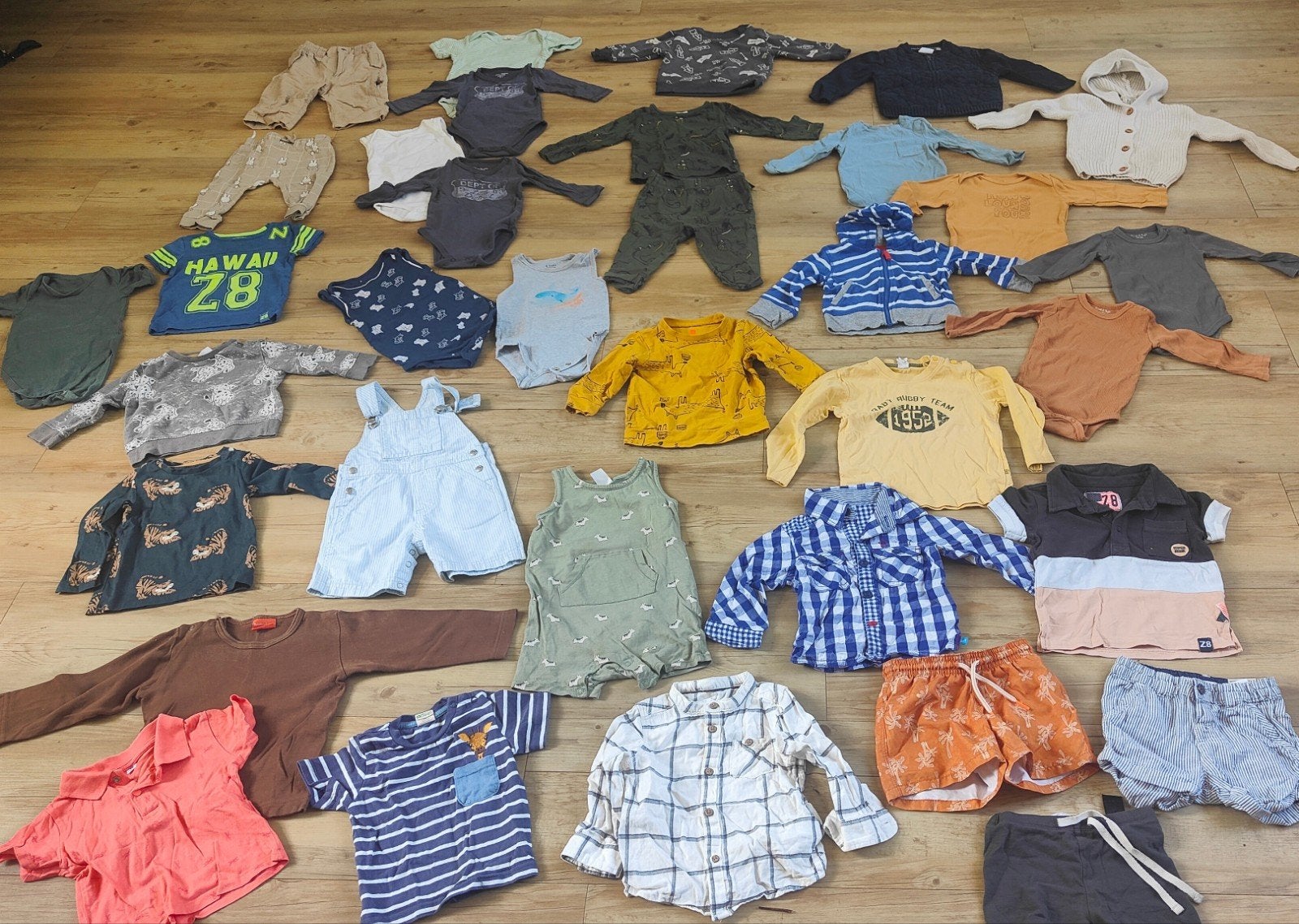 35-delig kledingpakket jongen maat 74 H&M Z8 Rainbow Babies, Ophalen of Verzenden