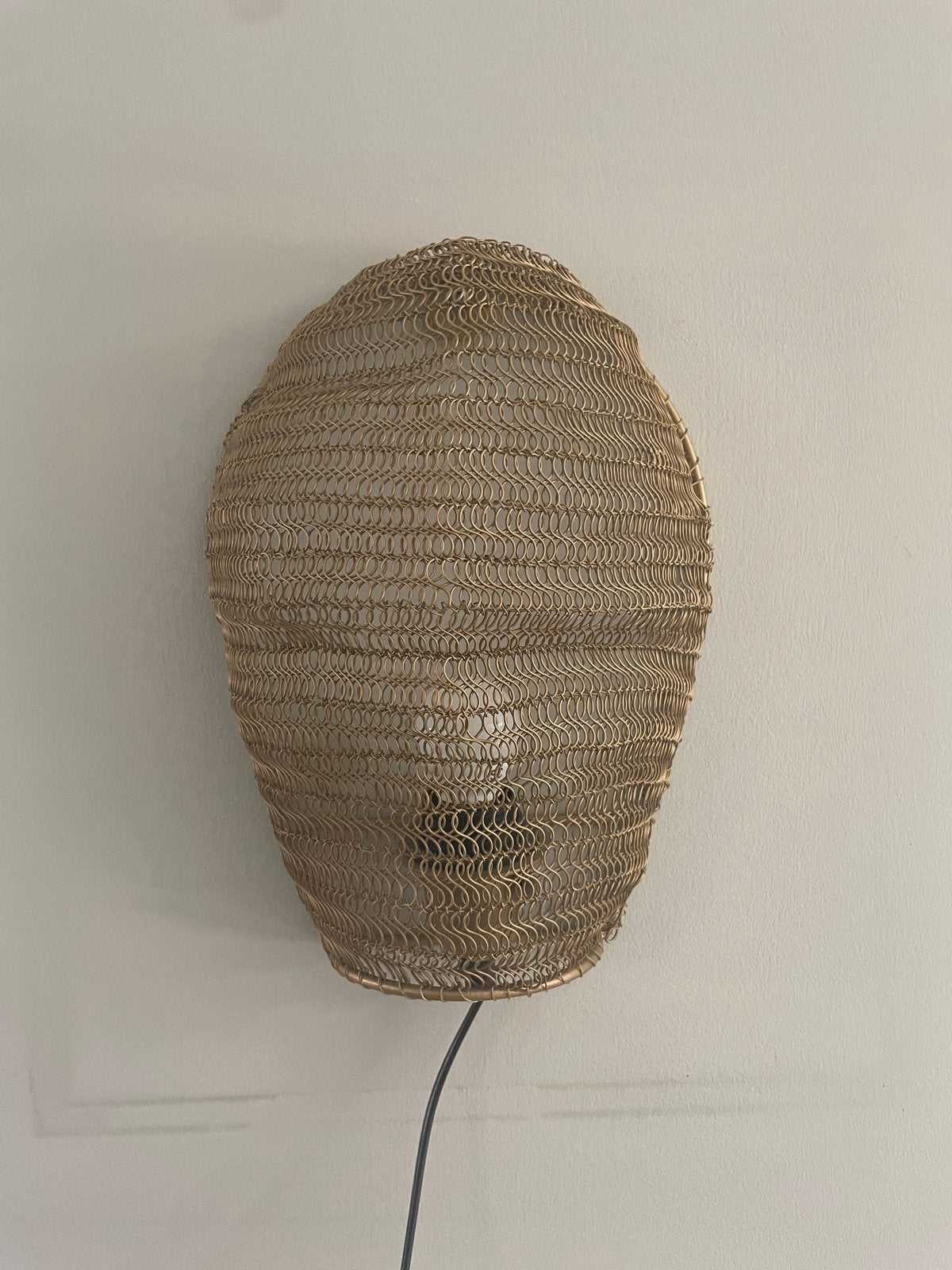 Van Harte wandlamp Lena brass nieuw, Met snoer/stekker, Nieuw, Metaal, Wandlamp