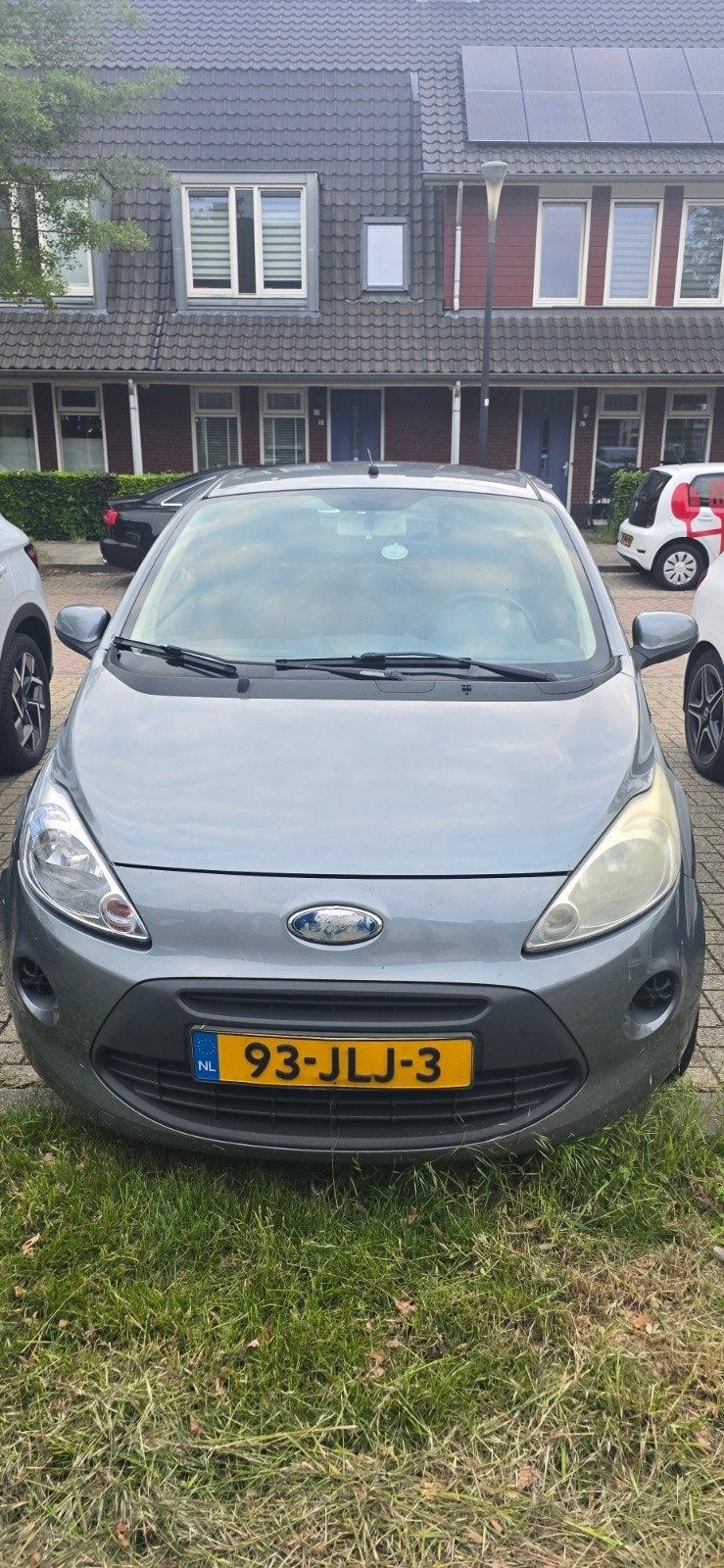 Ford Ka 1.2 51KW 2009 Grijs, Auto's, Voorwielaandrijving, 1242 cc, 4 cilinders, 4 stoelen