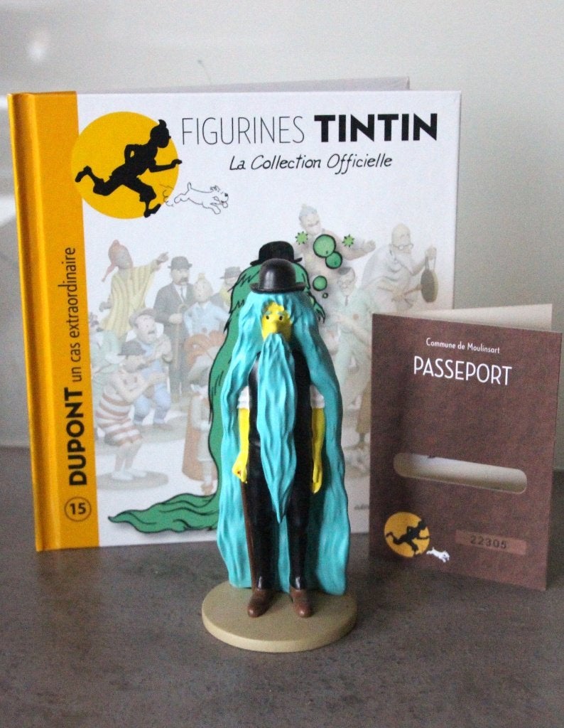 Moulinsart figurine n 15 Jansen behaard Tintin Hergé Kuifje, Verzenden, Kuifje, Zo goed als nieuw, Beeldje of Figuurtje