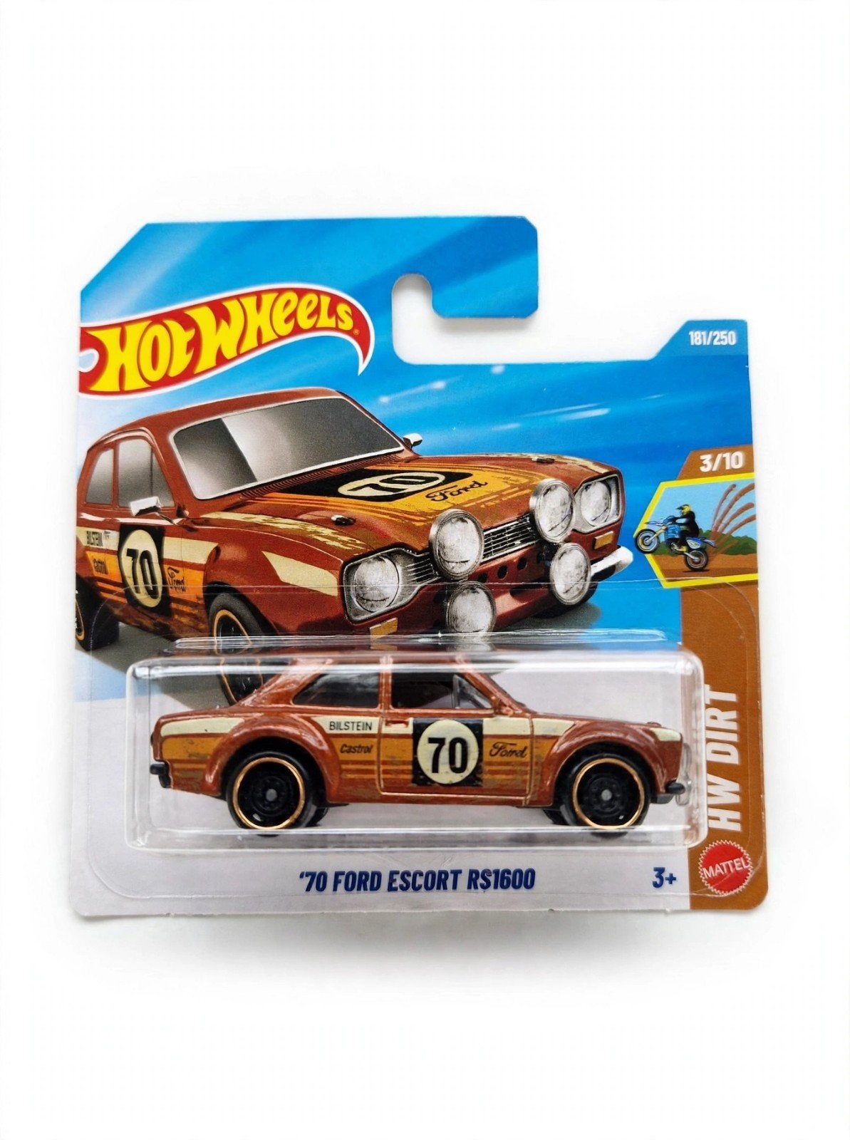 Hot Wheels '70 Ford Escort RS1600 - HW Dirt 3/10 - 161/250, Hobby en Vrije tijd, Verzenden, Nieuw, Auto, Overige merken