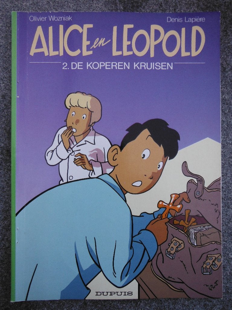 Alice en Leopold. Nr 2 De Koperen Kruisen., Eén stripboek, Ophalen of Verzenden, Gelezen