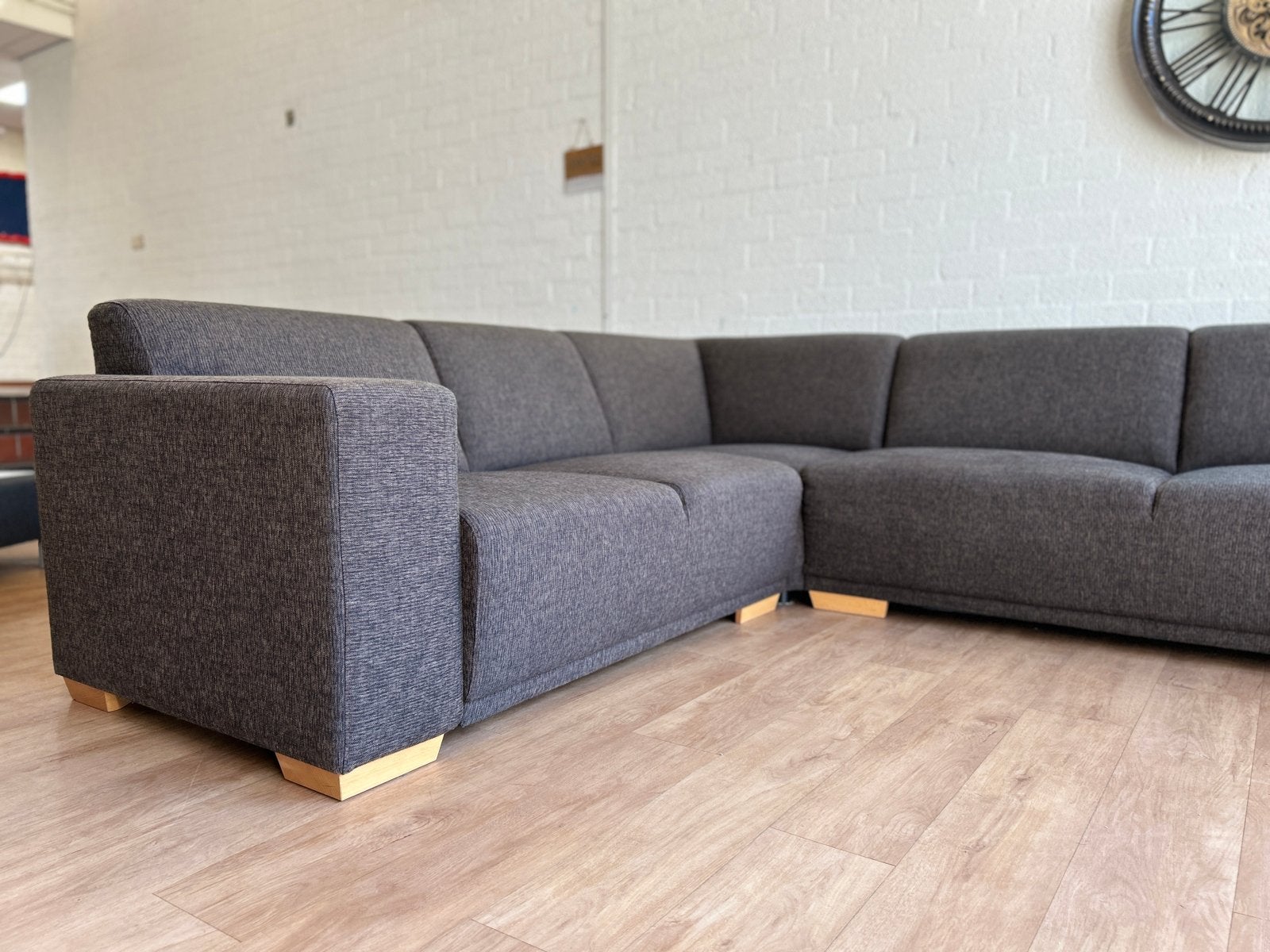 SPOTPRIJS €299 | Links én rechts te plaatsen | Gereinigd, 250 tot 300 cm, Hoekbank, Ophalen of Verzenden, Zo goed als nieuw
