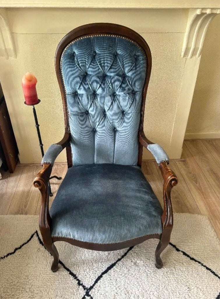 Antieke stoel / fauteuil, Antiek en Kunst, Antiek | Meubels | Stoelen en Banken, Ophalen