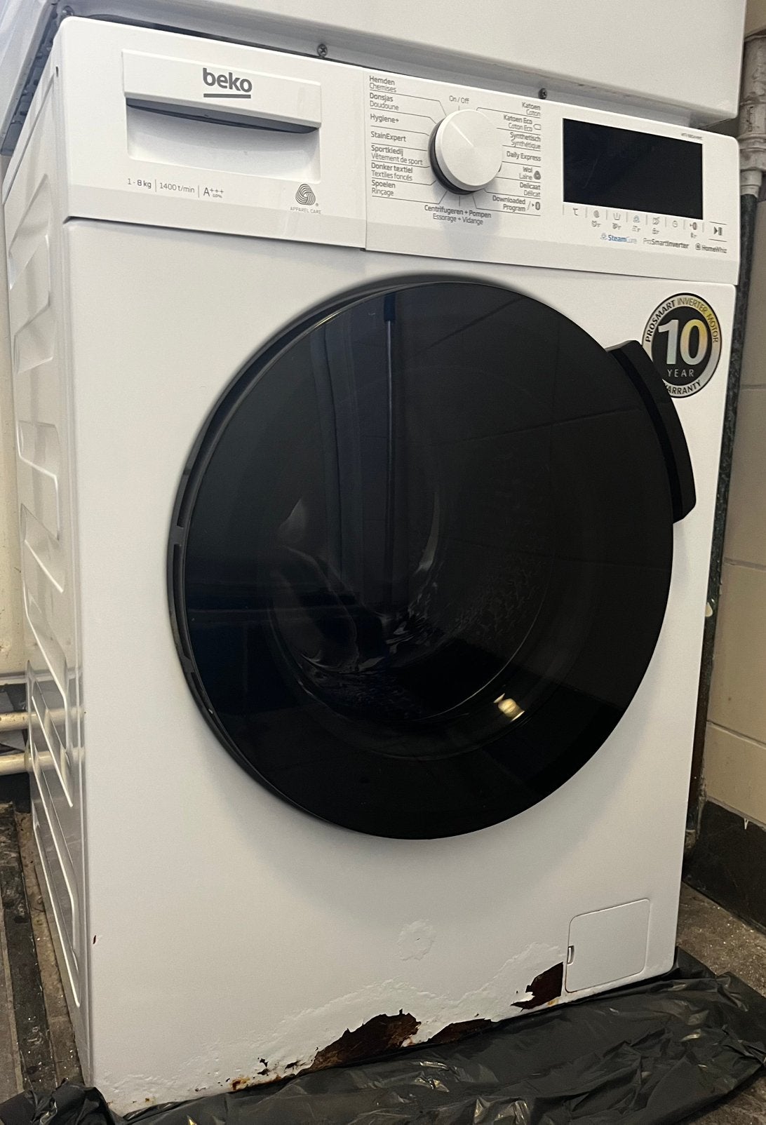 Wasmachine Beko, Gebruikt, Minder dan 85 cm, Ophalen of Verzenden, Voorlader