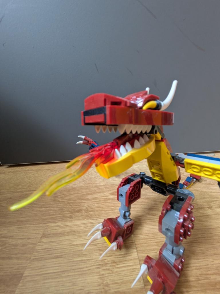 LEGO Creator 31102 Vuur Draak 3-in-1 set, Lego, Compleet, Ophalen of Verzenden, Zo goed als nieuw