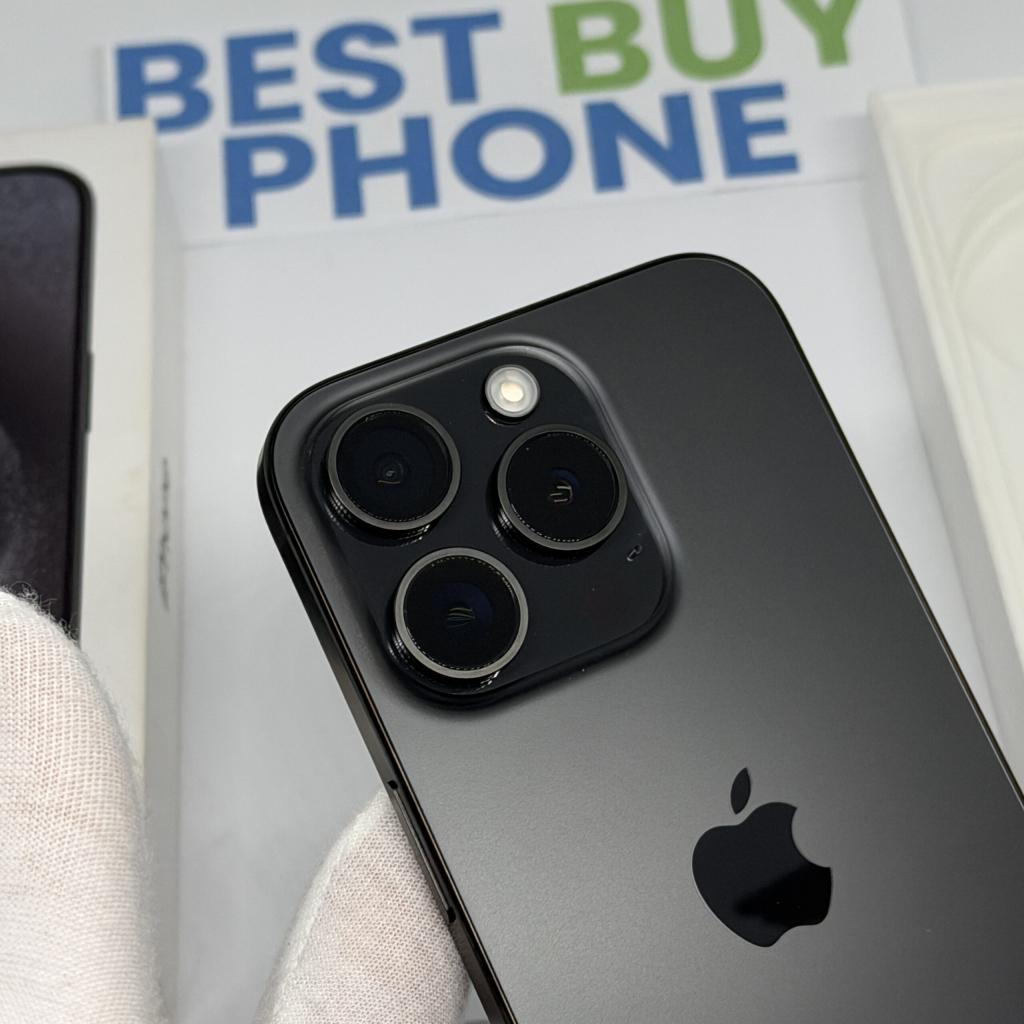 iPhone 15 Pro 128GB zwart /ongebruikt + 12 maanden garantie, 128 GB, Apple, Zwart, Zonder simlock