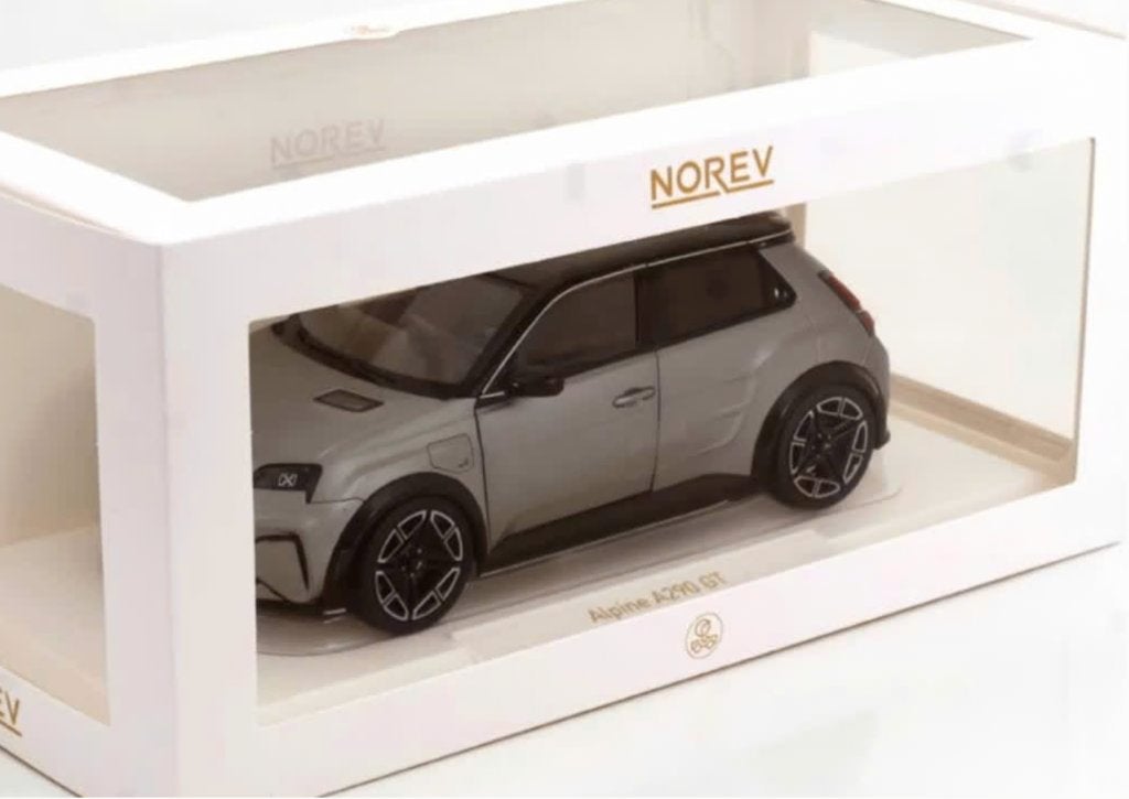 Alpine A290 GT 2025 Mat Grijs / Zwart 1/18 NOREV 185451, Hobby en Vrije tijd, Modelauto's | 1:18, Verzenden, Nieuw, Auto, Norev