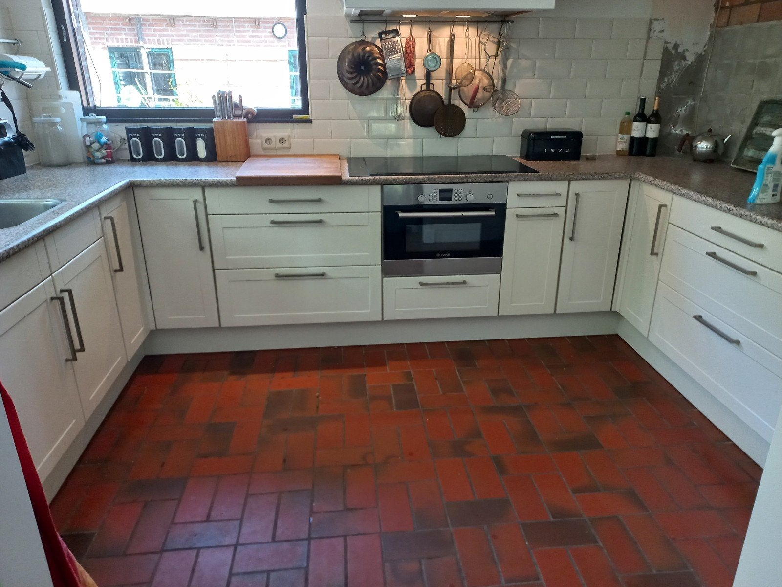 Keuken U-vorm, Huis en Inrichting, Keuken | Complete keukens, Ophalen, Gebruikt, U-keuken, Wit
