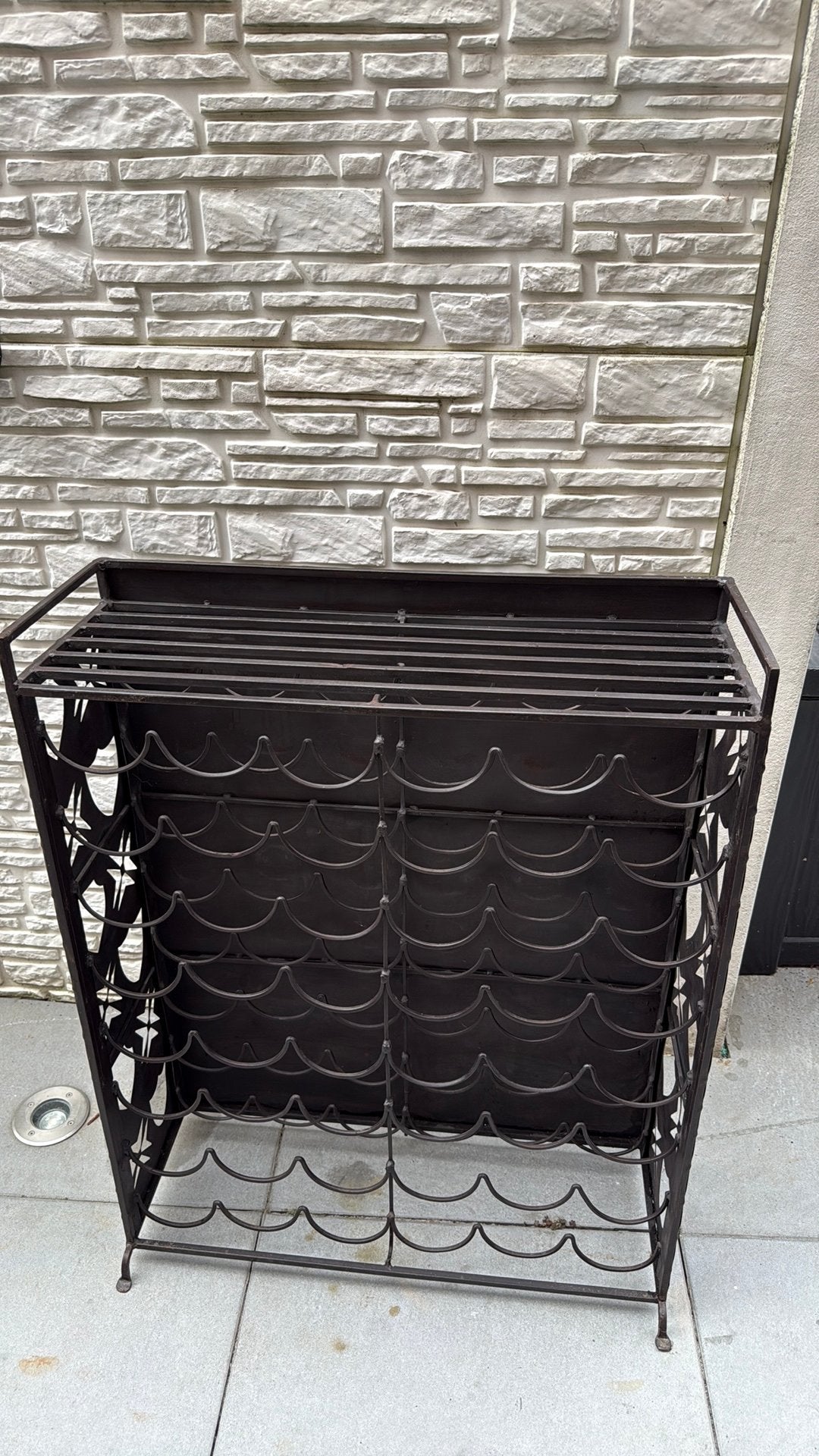 Leuke stalen wijnrek 6x8, Ophalen of Verzenden, Zo goed als nieuw, 25 flessen of meer, 75 – 100