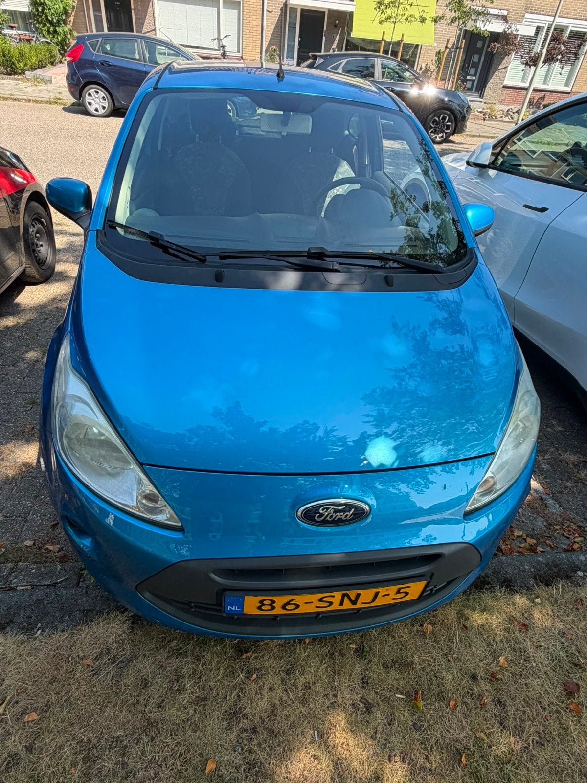 Ford Ka 1.2 69pk 2011 Blauw, Auto's, Voorwielaandrijving, 1242 cc, 4 cilinders, Origineel Nederlands