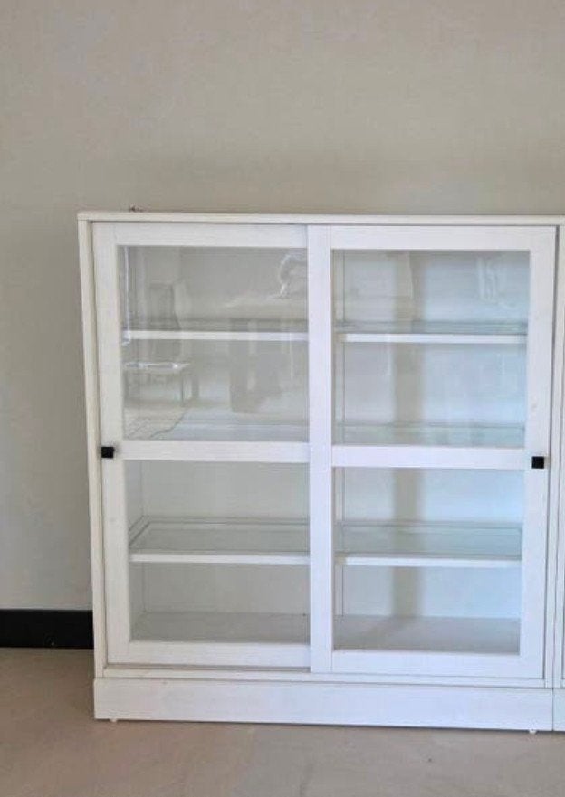 Ikea Havsta vitrinekast 2x, Huis en Inrichting, Kasten | Vitrinekasten, Ophalen of Verzenden, Zo goed als nieuw, 25 tot 50 cm