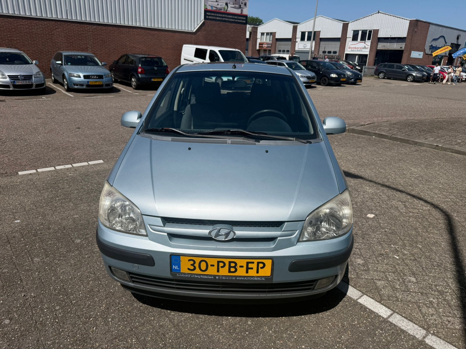 Hyundai Getz 1.3 5DRS 2004 Blauw apk airco 140.. km nap, Auto's, Hyundai, Bedrijf, Getz, Benzine, B, Hatchback, Handgeschakeld