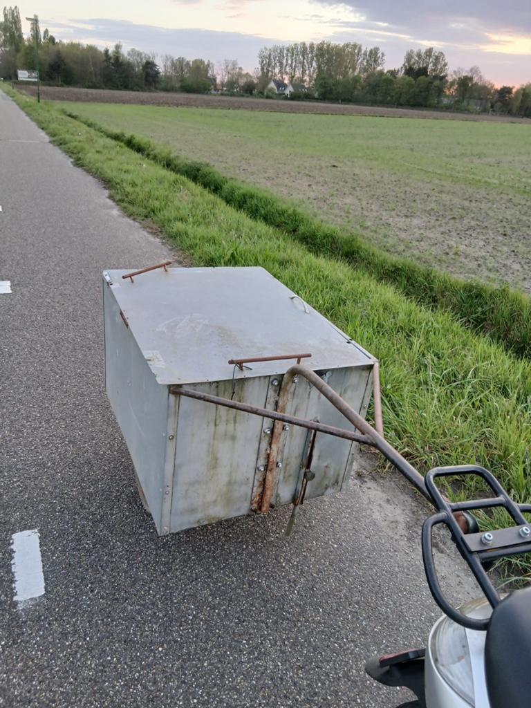 Viskar fietskar, Fietsen en Brommers, Fietsaccessoires | Aanhangers en Karren, Ophalen of Verzenden, Gebruikt, Kinderkar