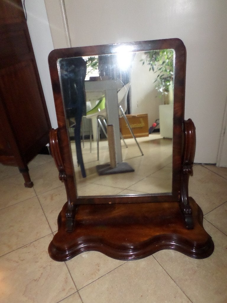 Mooie kantelbare Biedermeier kapspiegel / tafelspiegel, Antiek en Kunst, Antiek | Spiegels, Ophalen, Overige vormen, Minder dan 50 cm