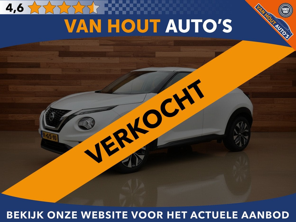 Nissan Juke 1.0 DIG-T Acenta | CARPLAY | CAMERA | TREKHAAK V, Voorwielaandrijving, Stof, Met garantie (alle), 116 pk