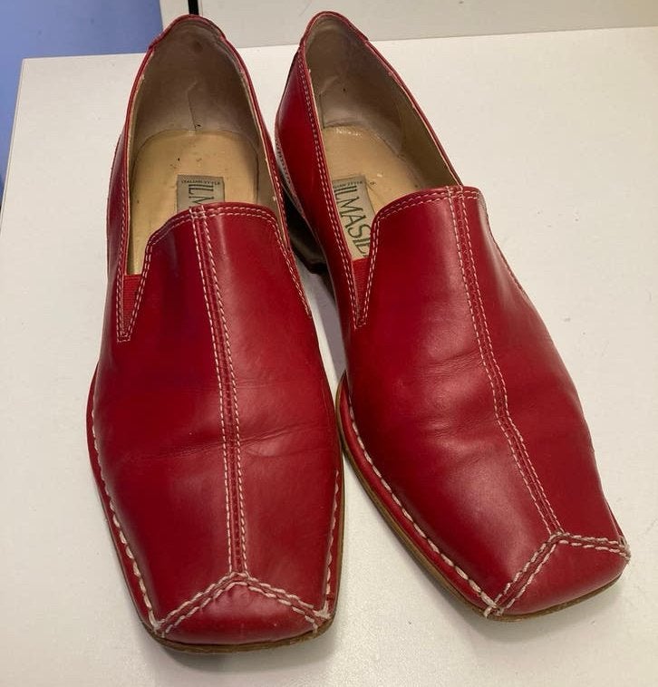 Il Masiero (Lorenzo Masiero) instappers maat 39, Kleding | Dames, Schoenen, Verzenden, Zo goed als nieuw, Rood, Instappers