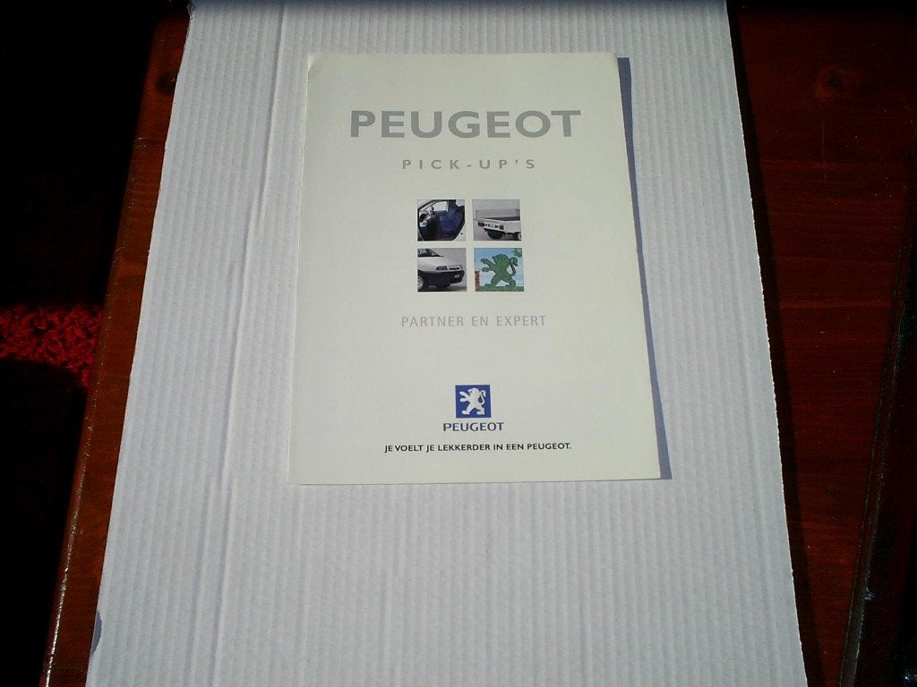 Peugeot Pick Up 's Partner en Expert 6 pag., Ophalen of Verzenden, Zo goed als nieuw, Peugeot