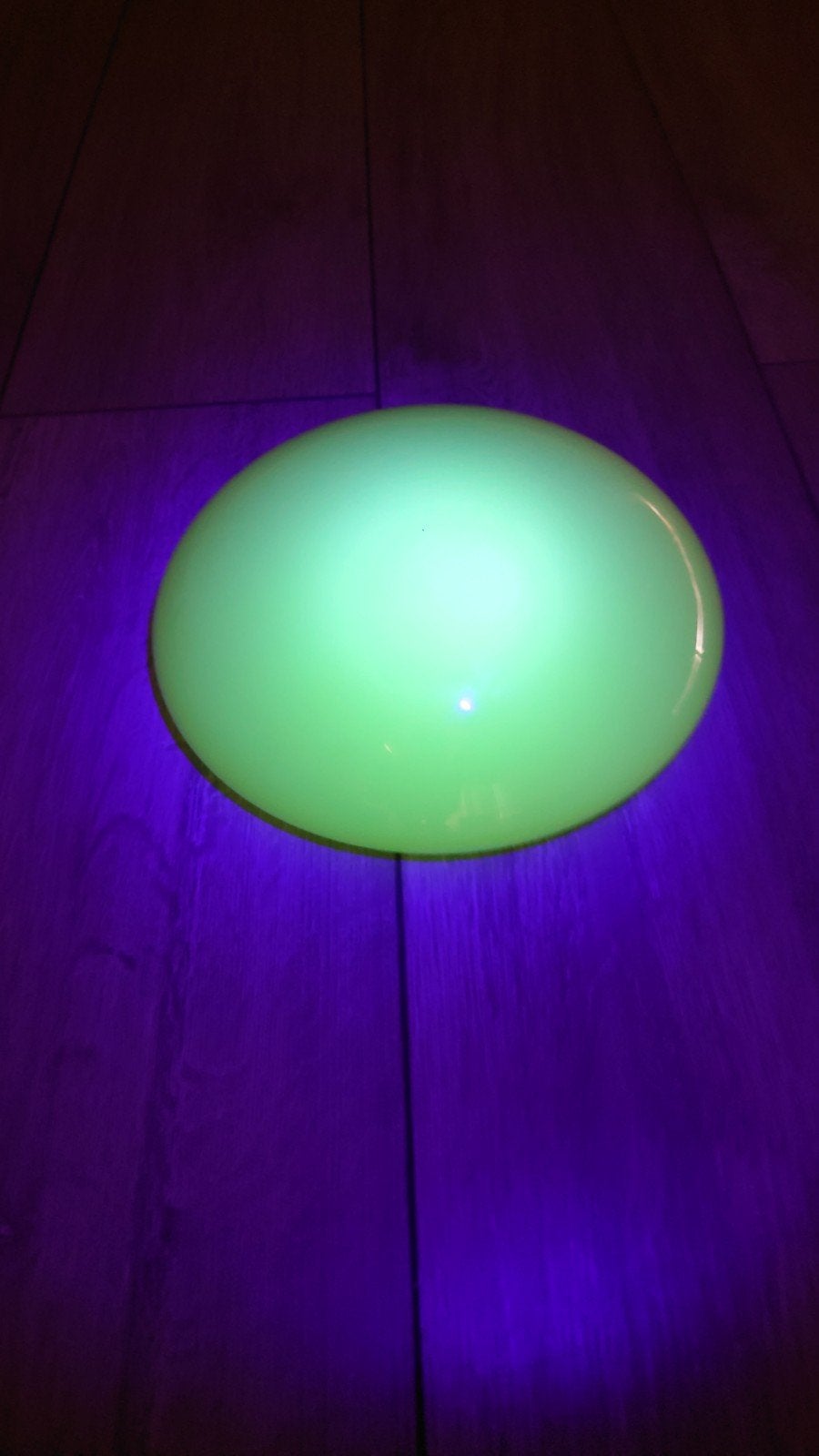 plafonnière van uranium glas lampenkap, Ophalen of Verzenden