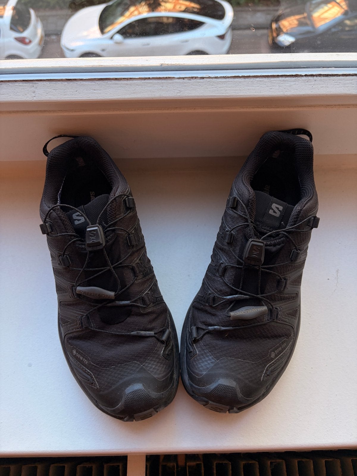 Salomon Gore-Tex dames - Zwart - 37 1/3, Ophalen of Verzenden, Zo goed als nieuw, Zwart, Wandelschoenen