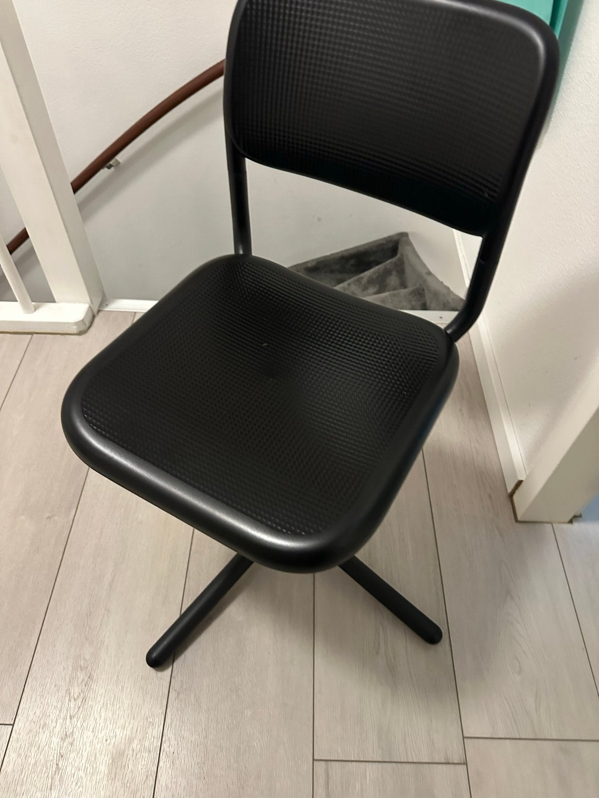 IKEA bureaustoel, zwart, draaibaar, Ophalen of Verzenden, Gebruikt, Zwart, Bureaustoel
