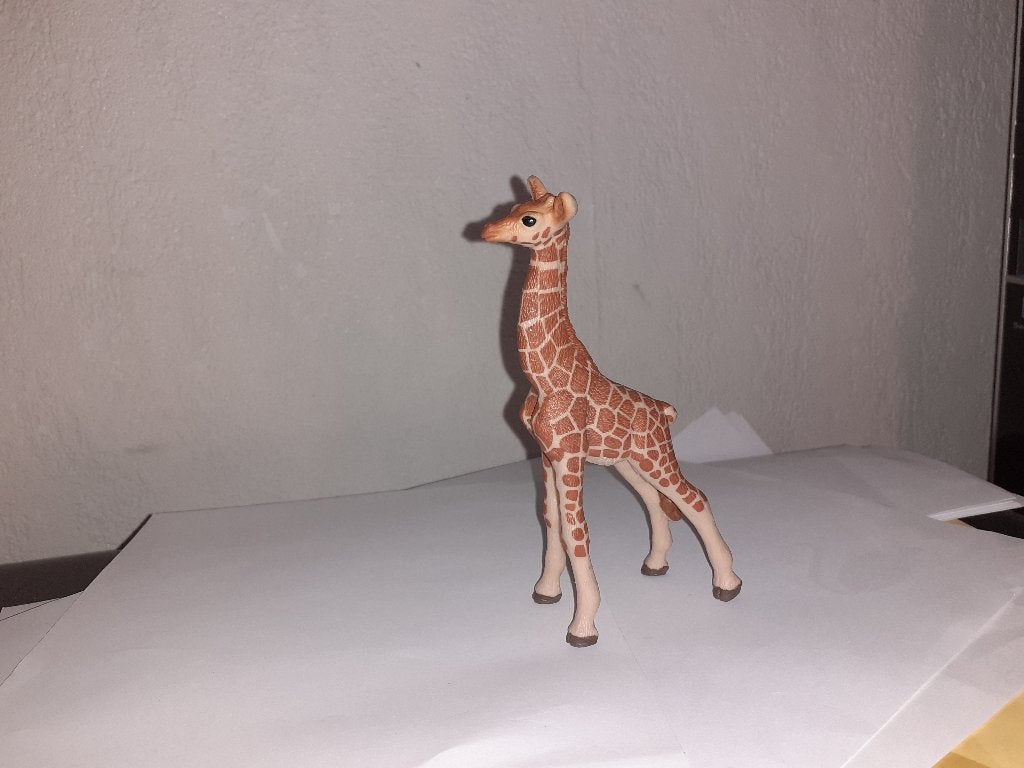 Schleich/Macdonalds giraffe jong, dierfiguur, Verzamelen, Dierenverzamelingen, Verzenden, Zo goed als nieuw, Wild dier, Beeldje of Figuurtje
