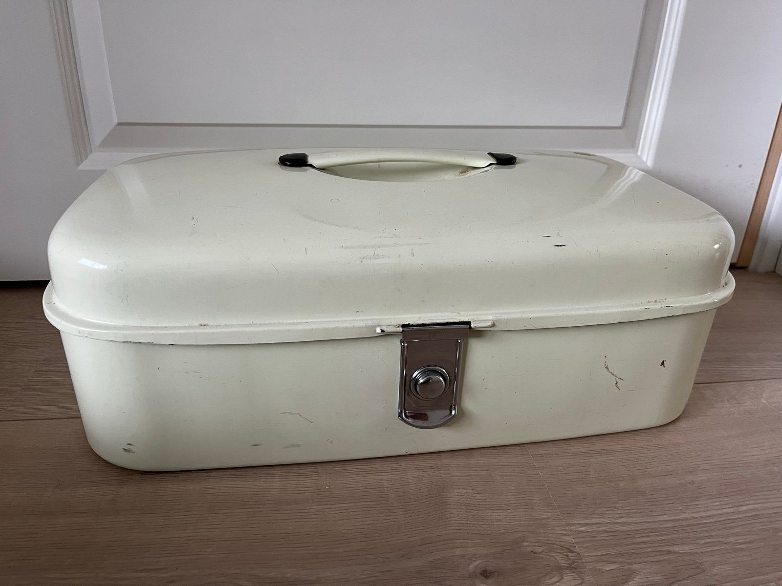 Vintage Brabantia Crème Broodtrommel, Ophalen